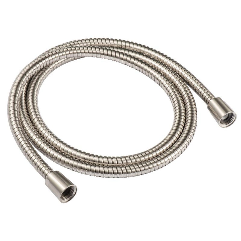 JAKARDA 60-inch Extra Long Brushed Nickel Shower Hose Replacement, 304 Stainless Steel Made Long Hand Held Shower Hose With Brass Fitting (60-inch, Brushed Nickel Finish) - Image 1